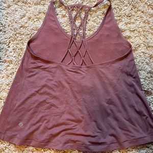 lulu lemon pink tank top